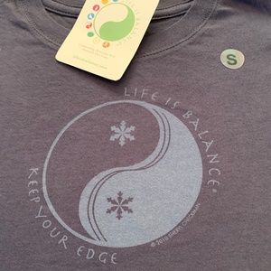 Women's Ski or snowboard T-shirt – Indigo-Small